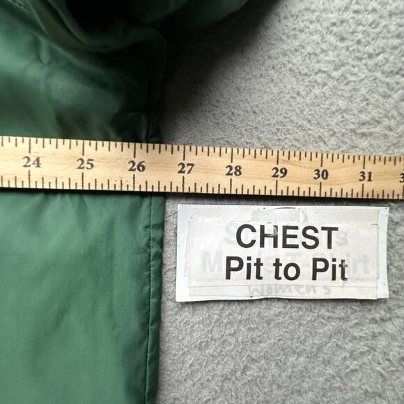 Vintage 70s Sears Snap Button Nylon Lined Coach Jacket Mens XL Tall Green Lined - Picture 3 of 12